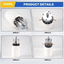 Vacuum Pump Oil Pot 500Ml Milking Machine Plastic Oil Can for Cow Sheep Goat Milking Machine Accessory