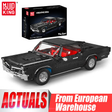 Mould King, Jeu de Construction Voiture de Course GTO Noire, Briques d'Assemblage pour Enfants