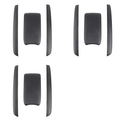 9x Armrest Box Protective Covers Carbon Fiber Car Central Armrest Decorative Modification for   10Th 2016-2019