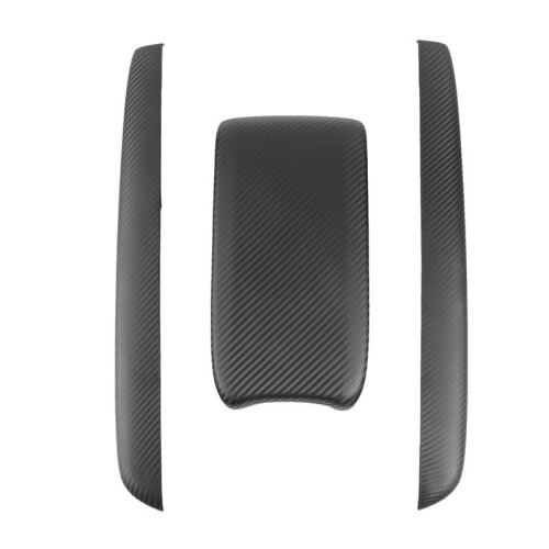 9x Armrest Box Protective Covers Carbon Fiber Car Central Armrest Decorative Modification for   10Th 2016-2019 1