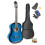 Beginners Acoustic Guitar Set with Gig Bag, Tuner, Strap and Strings Pack, Blue 1