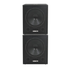 Vonyx SWA18 18" Active Subwoofer Pair - 2000W DJ PA Disco Bass Speakers