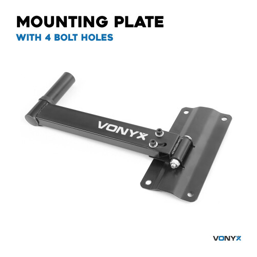 Vonyx WMS-02 Adjustable Speaker Bracket Set for PA DJ Monitors 25KG Capacity 2