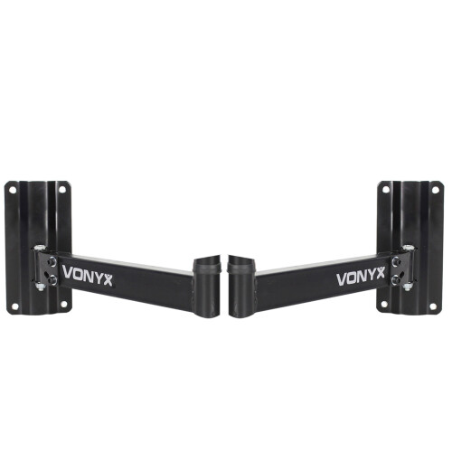 Vonyx WMS-02 Adjustable Speaker Bracket Set for PA DJ Monitors 25KG Capacity
