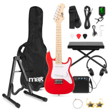 GigKit Junior Electric Guitar Set with Small Amplifier and Tuner- 1/4 Kids Size