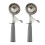 4Pcs 4oz Release Cookie Scoops Ice Cream Scooper with Trigger Release Portion Scoop Stainless Steel for Portion Control 2