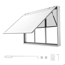 Fenster für Food Truck 162,6x101,6 cm - Duoku - mit Überdachung, ideal für Imbissstände. Praktische Öffnung bei 85.