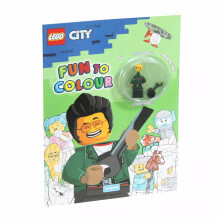 (12 Books) LEGO City Tread Octane Fun to Colour Book with Minifigure