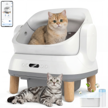 HOMALL Litière pour Chat Automatique Autonettoyante, Capacité 12 Litres, avec Suivi Santé et Filtre Anti-Odeur