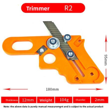 (R2)Edging Machine For Wood Panels With Adjustable Radius And Blade Set For Furniture Diy