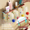(4pcs)Toothbrush Cup Rack With Builtin Toothpaste Dispenser For Bathroom Storage 9