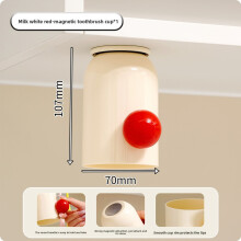 (Red Toothbrush Cup)Tazza Spazzolino Organizzatore da Parete con Attacco Magnetico per Arredamento Bagno