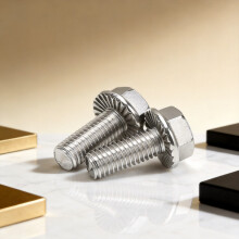 (Style17)Nonslip Stainless Steel Flange Bolts With Teeth For Mechanical Equipment And Maintenance