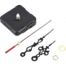Clock Movement,Black DIY Mechanism Quartz Clock Movement Hour hand Minute hand Second hand Washer Brass nut Parts Replacement Repair Tools Set Kit