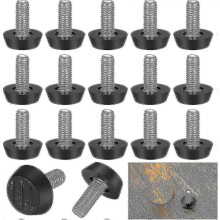 22 Pack Adjustable Furniture Leveling Legs, M8 X 20mm, Screw Leveling Feet, Floor Protector, Round Base, Chair Leg Screws-hao