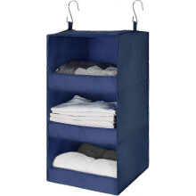 RV-friendly Hanging Closet Organizer, Space-saving Fabric Shelves For Travel And Home