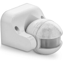 1x Infrared Motion Detector Emerge Wall Mountable Splashproof 180tilt Working Area 12m Range White