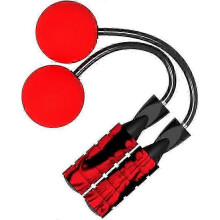 Fitness Skipping Rope for Adult, Sport, Ropeless Workout for Women, Men and Kids, Red