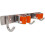 Utility Broom Holder, Stainless Steel Wall Mounted Storage Tool, With 2 Holders And 3 Hooks, Storage Solution 1