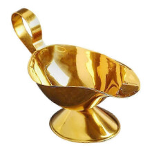 Gravy Saucer Gravy Boat Pouring Sauce Home Dining Elegant Design Golden 14.50X8.00X6.00CM Stainless Steel 1Set