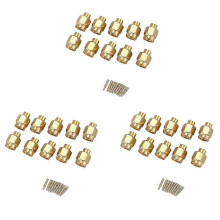 10x SMA male plug solder Coax connector Gold