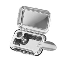 Portable Pocket Ashtray Stainless Steel Windproof for Outdoor Use 3Pcs