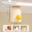(Red Dispenser)Toothbrush Cup Wall Organizer With Magnetic Connection For Bathroom Decor 13