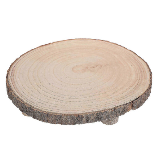 Rustic Cupcake Stand Wood Display Stand for Serving 2Pcs with Feet