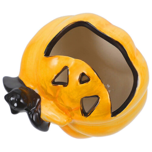 Decorative Multi Color Ashtray With Pumpkin Shape For Halloween Festive Display 1Set