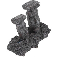 Resin Small Moai Statue for Fish Tank Decoration 5Pcs Aquarium Landscape