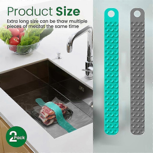 2 PCS Thaw Belt, Silicone Sink Thawing Fixator Belt 1