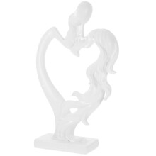 Home Abstract Decoration Loved Couple Figurine Ornament Desktop Resin Craft Kissing Lover Sculpture