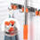 Utility Broom Holder, Stainless Steel Wall Mounted Storage Tool, With 2 Holders And 3 Hooks, Storage Solution 5