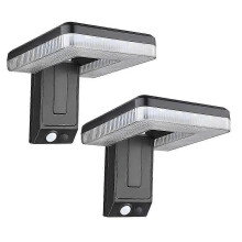 2Pcs Solar Outdoor Led Courtyard Wall Lamp with 3 Mode Waterproof Motion Sensor Security Lighting St