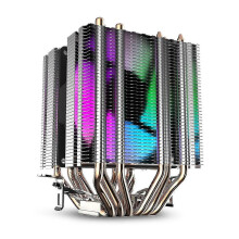 Cpu Air Cooler 6 Heat Pipes With 90Mm Rainbow Led For 775