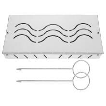 Charcoal Baskets Stainless Steel Smoking Box for Bbq 3Pcs