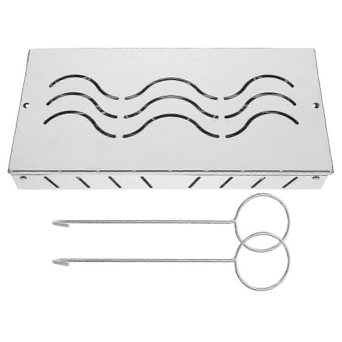 Charcoal Baskets Stainless Steel Smoking Box for Bbq 3Pcs