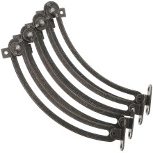 Adjustable Cabinet Lift Hinges with Soft Close Dampers Antique Bronze, 4 Piece Set