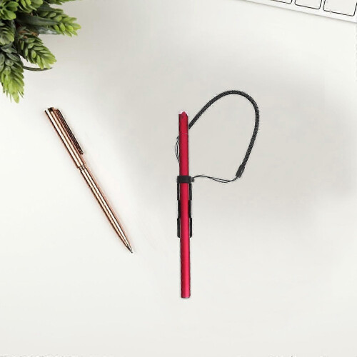 Handwriting Pen Elastic Tether for Stylus Pens 2Pcs Black Retractable Straps 1