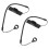 Handwriting Pen Elastic Tether for Stylus Pens 2Pcs Black Retractable Straps 4