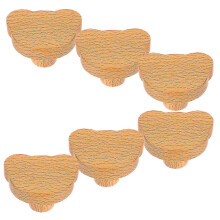 Wooden Animal Drawer Knobs Bear Head Shaped for Dresser 30Pcs