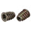 20 pieces M6x 15mm hexagon socket screw thread insert nut for wood 3