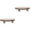 Rustic Cupcake Stand Wood Display Stand for Serving 2Pcs with Feet 5