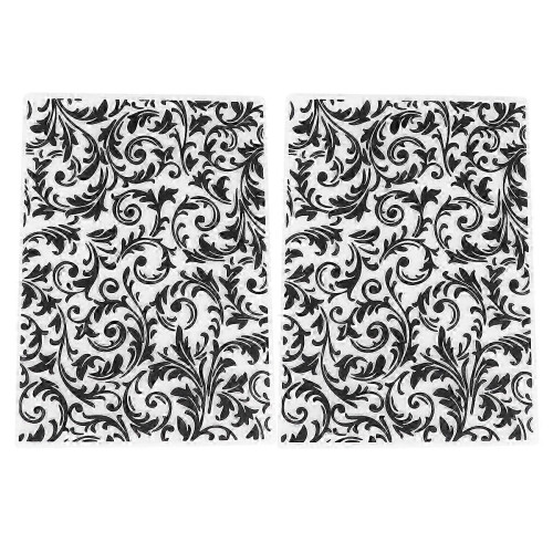 Plastic Embossing Stencil Folder for Decoration 2Pcs DIY Embossing Templates 2