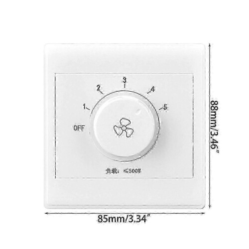 Adjustment Stepless Knob Speed Control Switch Ceiling Fan Governor Light On Off 1