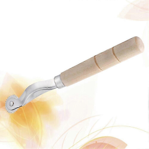 Scanning Line Wheel Wooden Handle Tailor Sewing Tool for Sewing 2Pcs 1