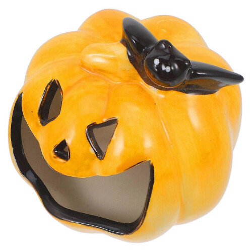 Decorative Multi Color Ashtray With Pumpkin Shape For Halloween Festive Display 1Set 1