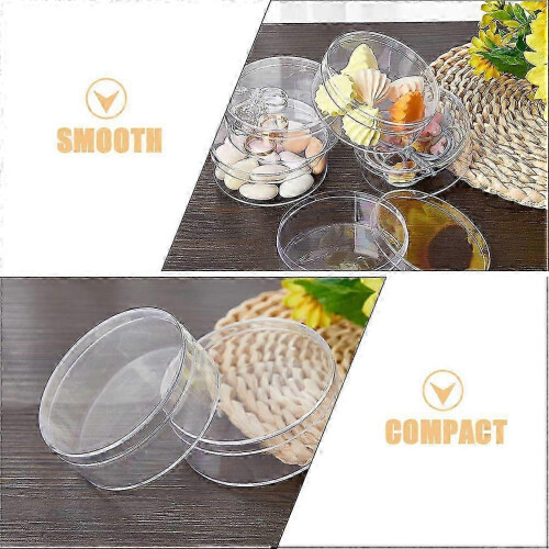 Round Candy Organizer Box for Party 48Pcs Clear Transparent Containers 1