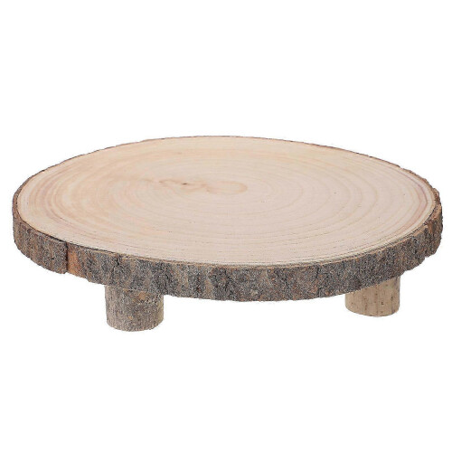 Rustic Cupcake Stand Wood Display Stand for Serving 2Pcs with Feet 1