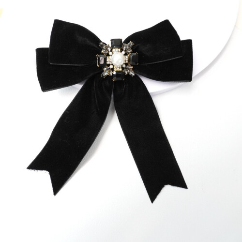 (StyleC)Koreaninspired Lace Bow Tie With Adjustable Clasp For Formal Womens Attire